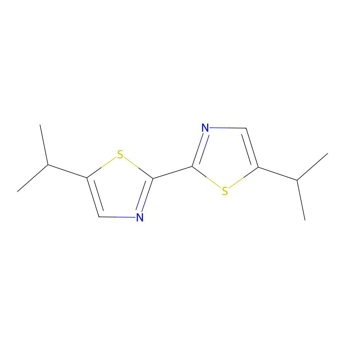 5,5'-Di(iso-propyl)-2,2'-bithiazole molecular structure, CAS 1622839-57-9
