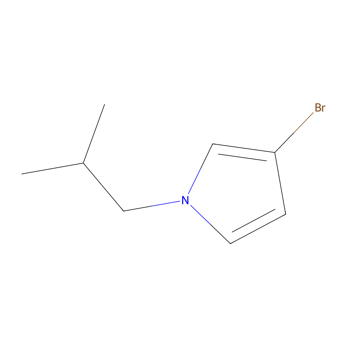 3-Bromo-1-(iso-butyl)-1H-pyrrole molecular structure, CAS 1622839-65-9