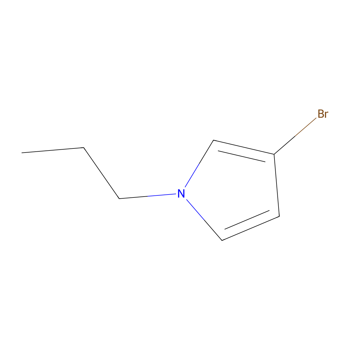 3-Bromo-1-(n-propyl)-1H-pyrrole molecular structure, CAS 1622839-67-1