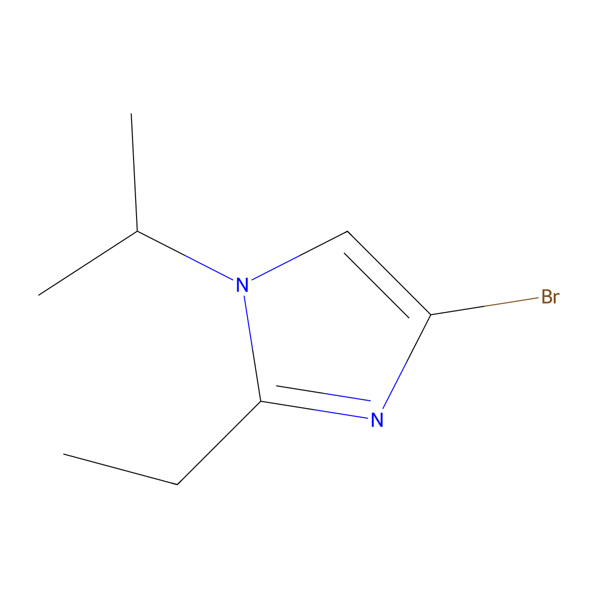 4-Bromo-1-(iso-propyl)-2-ethylimidazole molecular structure, CAS 1622839-71-7