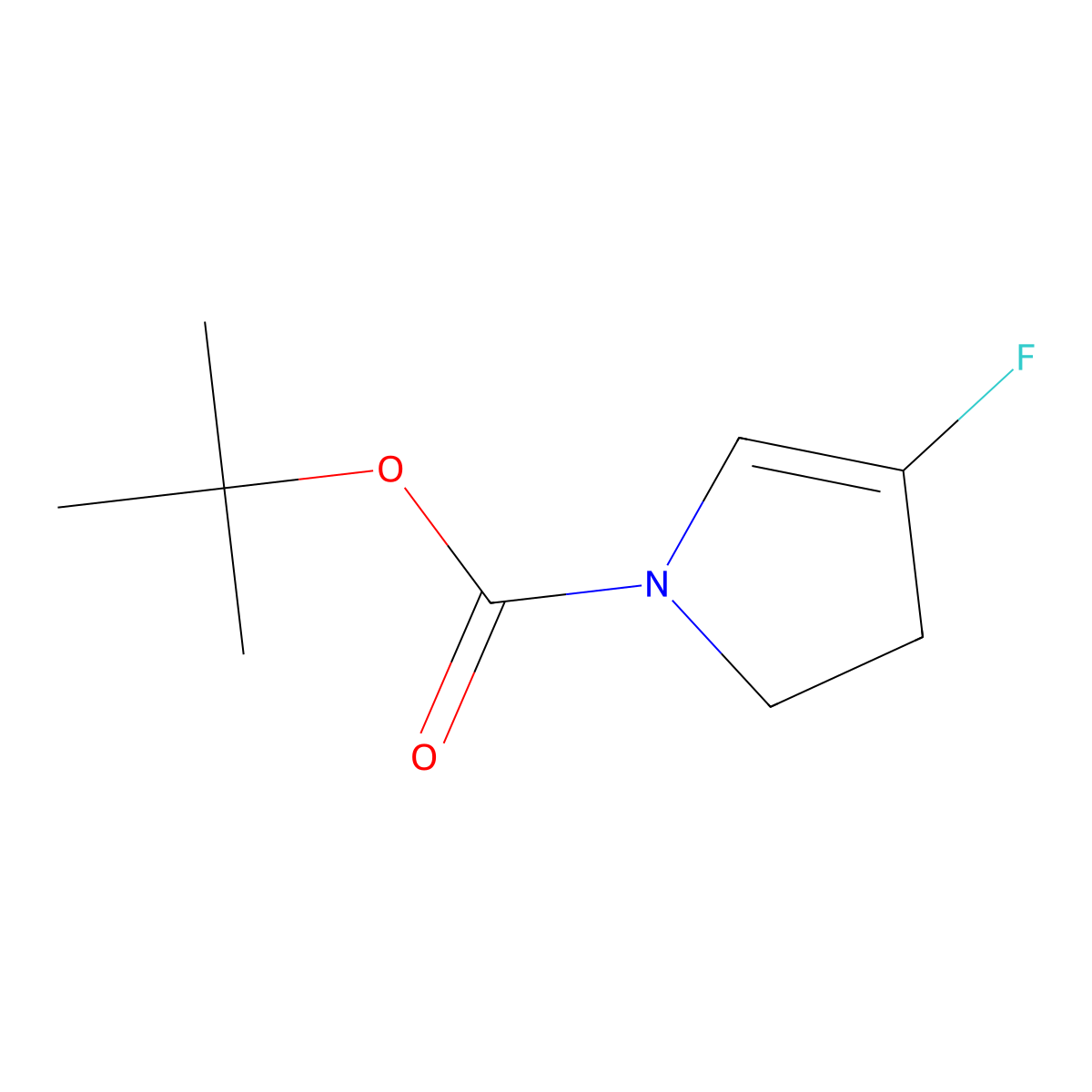 1-Boc-1H-2,3-dihydro-4-fluoropyrrole molecular structure, CAS 1622839-78-4