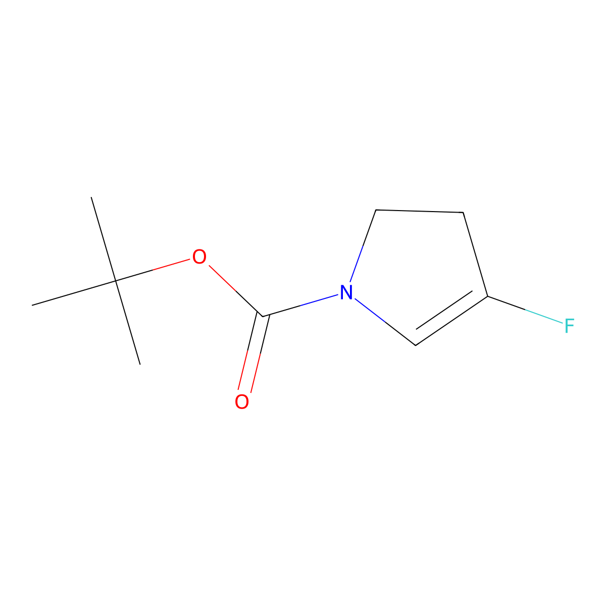 1-Boc-1H-2,3-dihydro-4-fluoropyrrole molecular structure, CAS 1622839-78-4