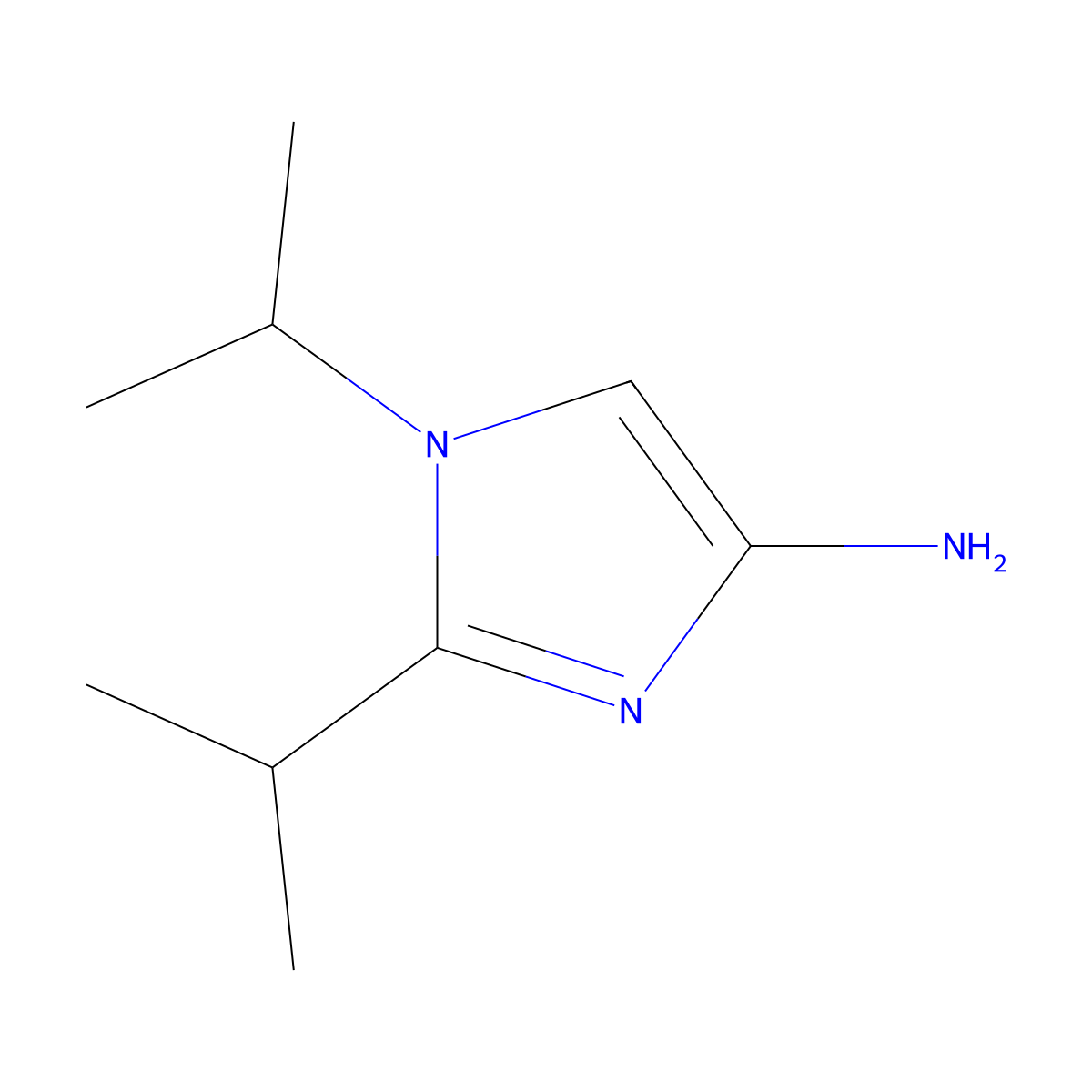 1,2-Di(1-methylethyl)-1H-imidazol-4-amine molecular structure, CAS 1622839-89-7