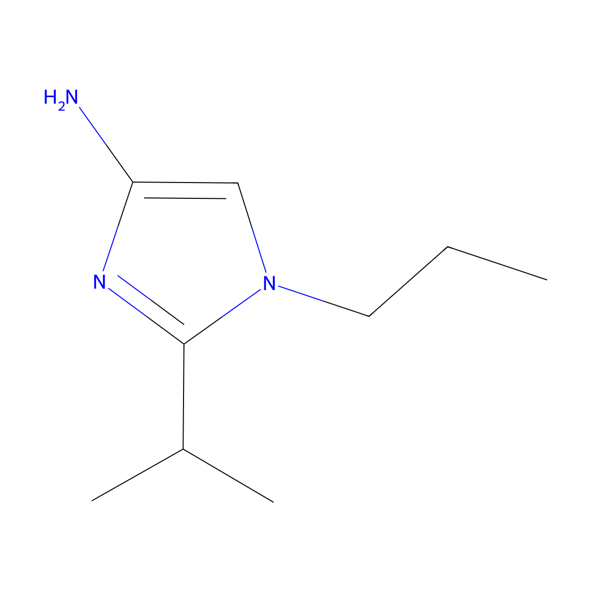 1-(n-Propyl)-2-(1-methylethyl)-1H-imidazol-4-amine molecular structure, CAS 1622840-33-8