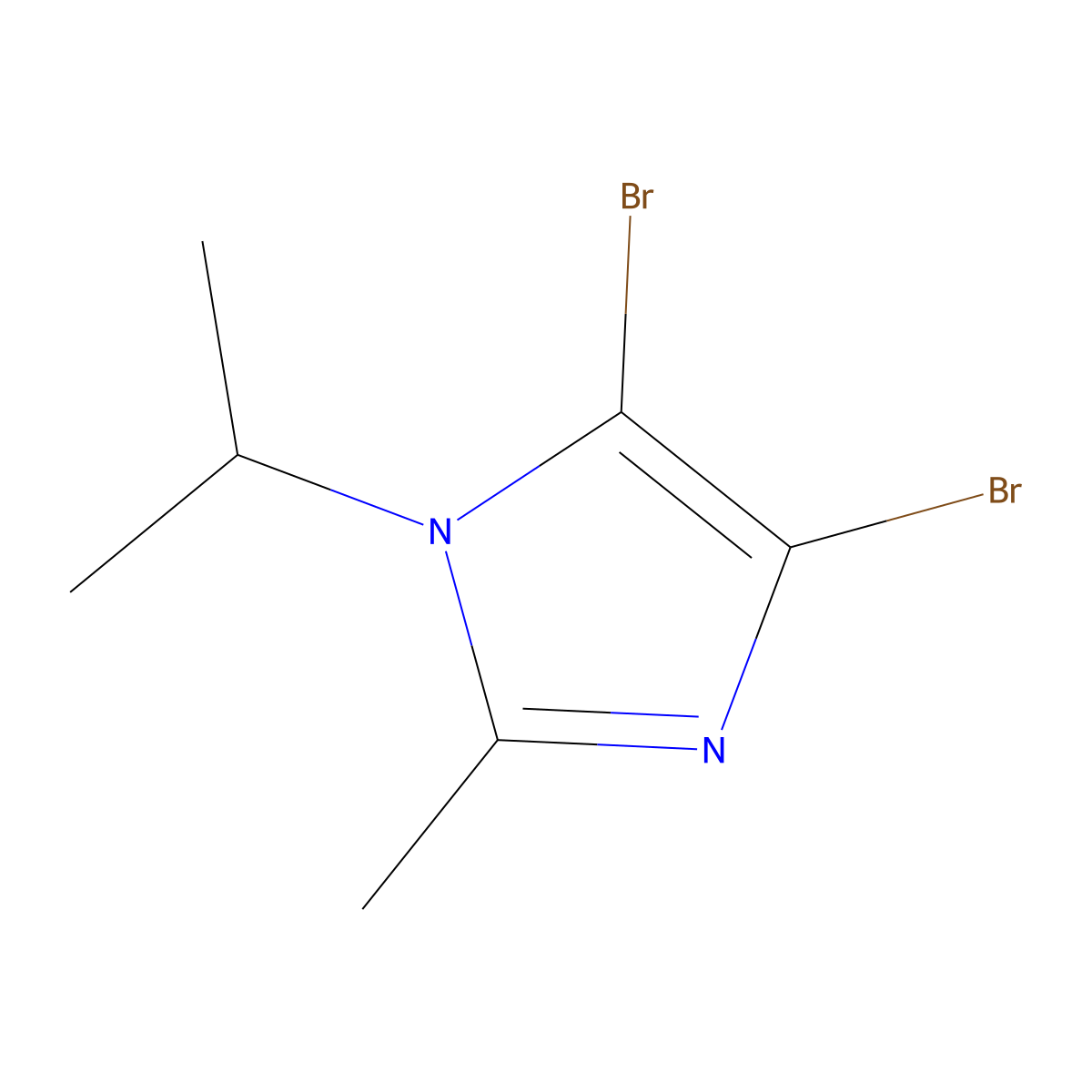 4,5-Dibromo-1-isopropyl-2-methyl-1H-imidazole molecular structure, CAS 1622840-42-9