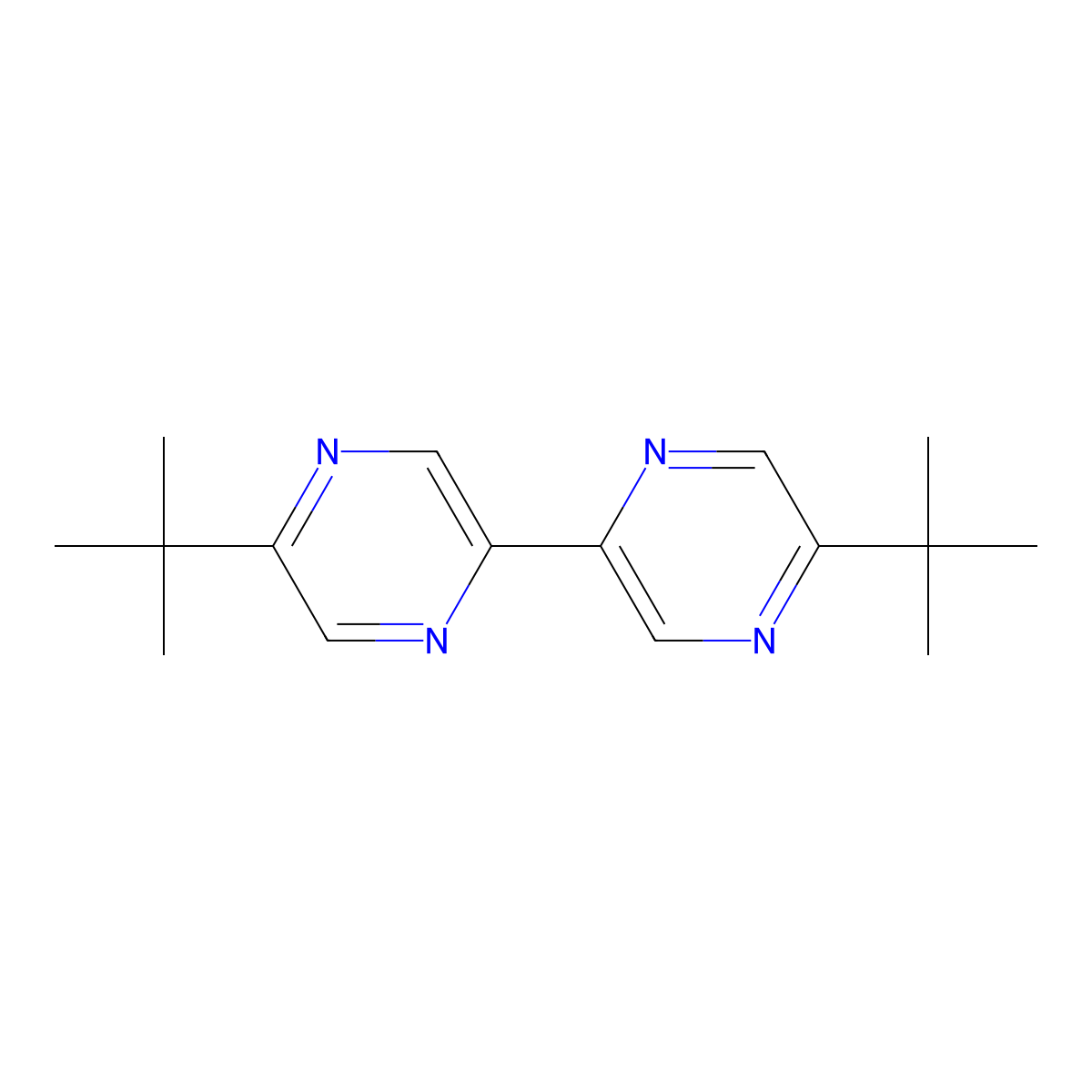 5,5'-Di(tert-butyl)2,2'-bipyrazine molecular structure, CAS 1622840-53-2