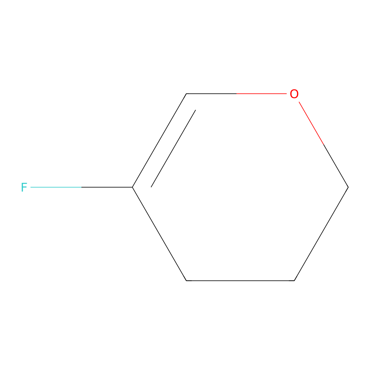 5-Fluoro-3,4-dihydro-2H-pyran molecular structure, CAS 1622840-65-6