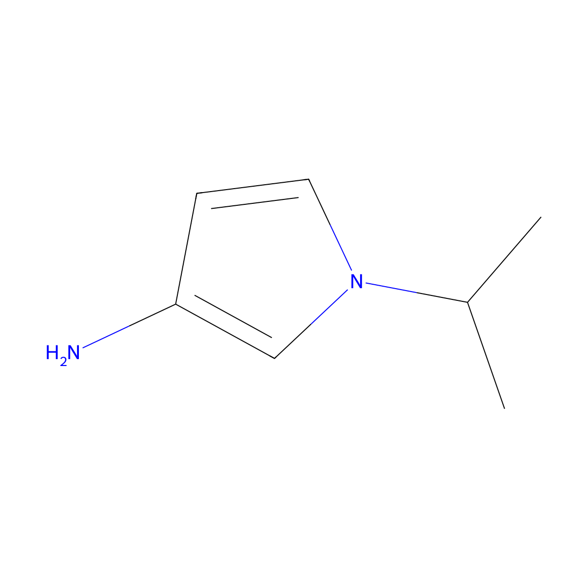1-(iso-Propyl)-1H-pyrrol-3-amine molecular structure, CAS 1622840-70-3