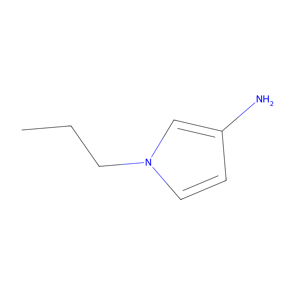 1-(n-Propyl)-1H-pyrrol-3-amine molecular structure, CAS 1622840-71-4