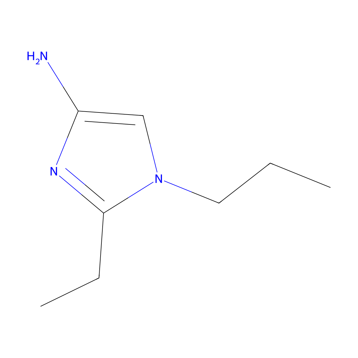 1-(n-Propyl)-2-ethylimidazol-4-amine molecular structure, CAS 1622840-82-7