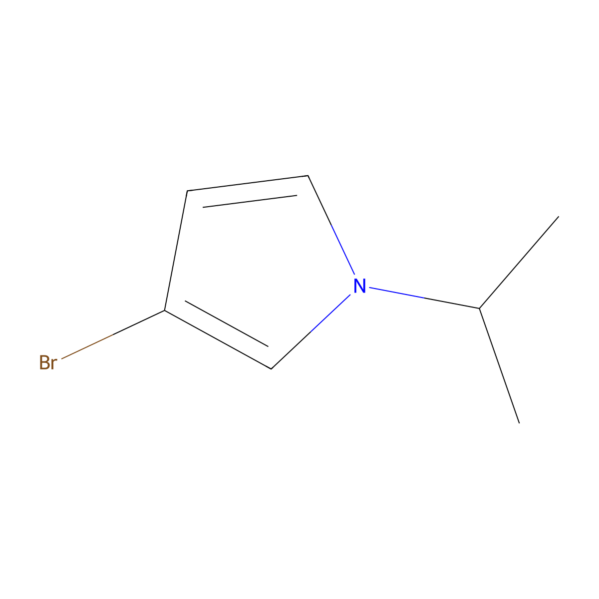 3-Bromo-1-(iso-propyl)-1H-pyrrole molecular structure, CAS 1622840-87-2