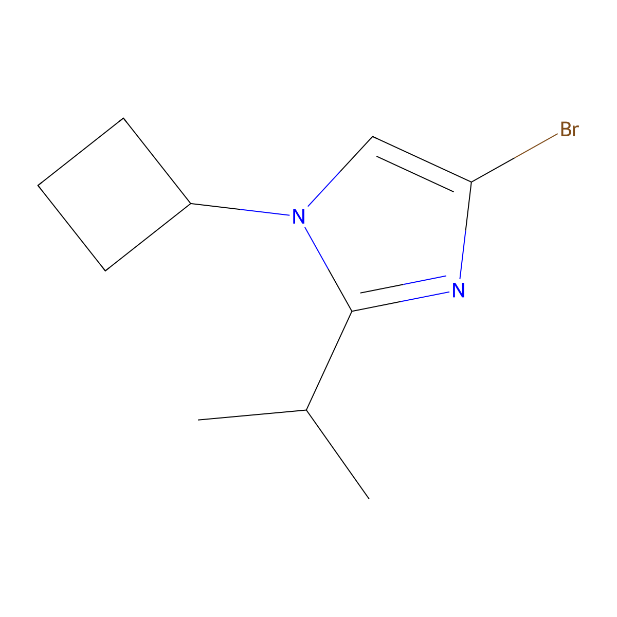 4-Bromo-1-cyclobutyl-2-(iso-propyl)imidazole molecular structure, CAS 1622842-60-7