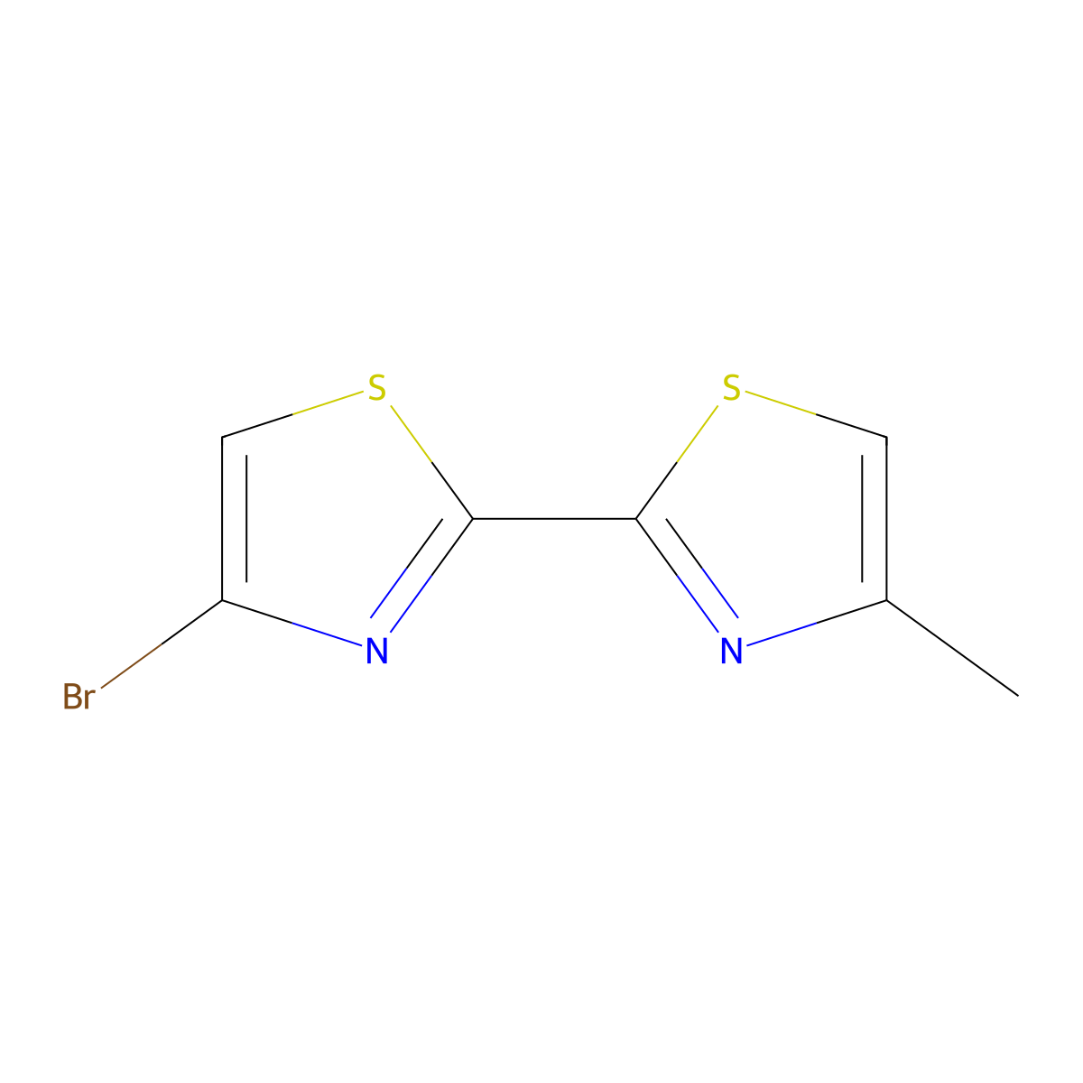 4-Bromo-4'-methyl-2,2'-bithiazole molecular structure, CAS 1622842-85-6