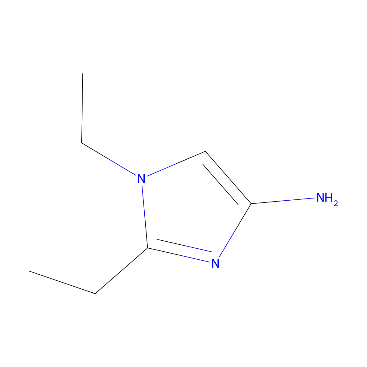 1,2-Diethylimidazol-4-amine molecular structure, CAS 1622843-05-3