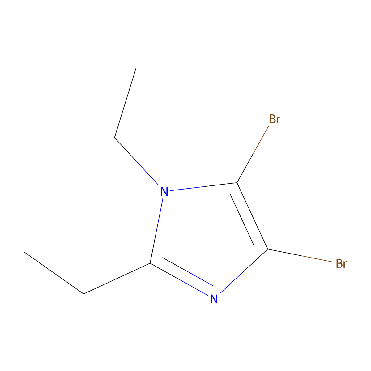 4,5-Dibromo-1,2-diethyl-1H-imidazole molecular structure, CAS 1622843-31-5