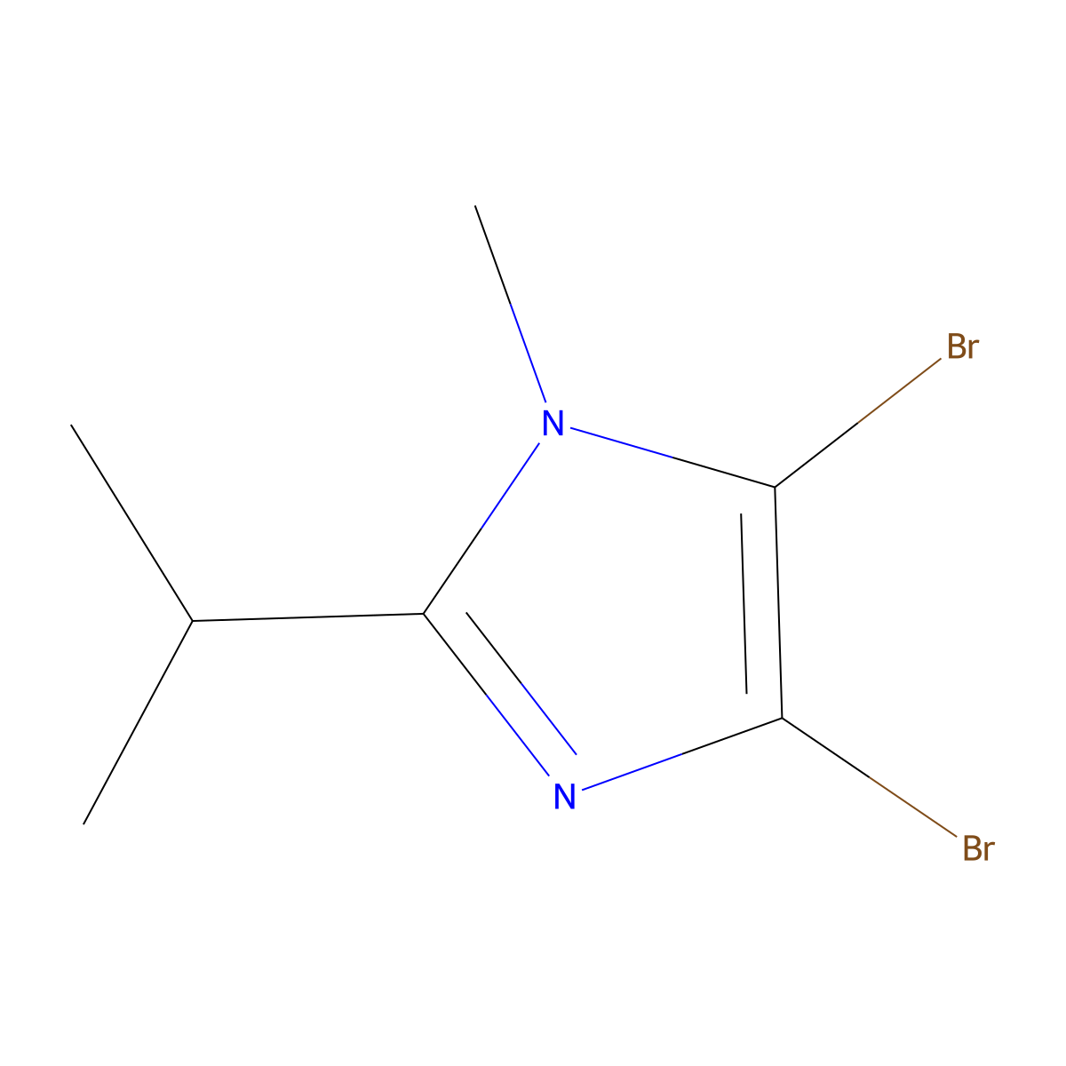 4,5-Dibromo-1-methyl-2-(iso-propyl)-1H-imidazole molecular structure, CAS 1622843-33-7