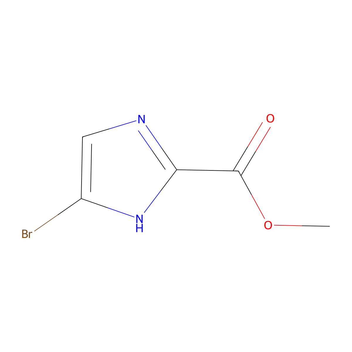 Methyl 4-bromo-1H-imidazole-2-carboxylate molecular structure, CAS 1622843-37-1