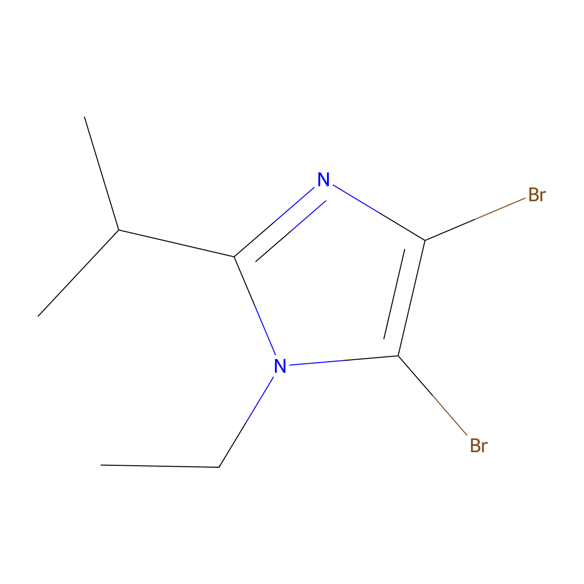 4,5-Dibromo-1-ethyl-2-(iso-propyl)-1H-imidazole molecular structure, CAS 1622843-59-7