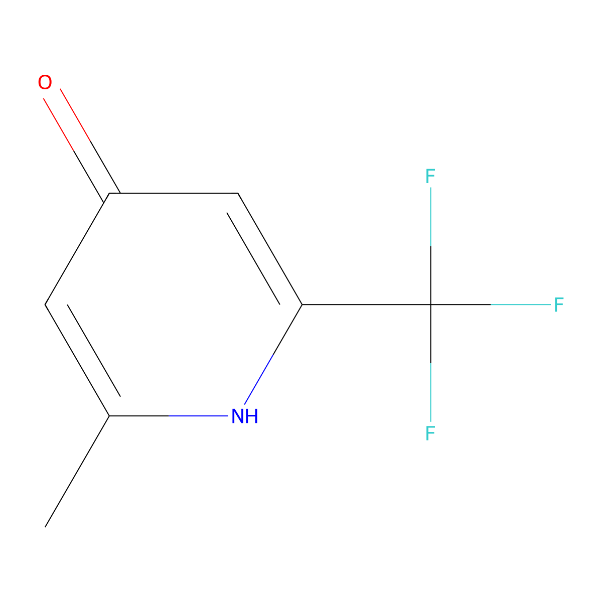 2-Methyl-6-trifluoromethyl-pyridin-4-ol molecular structure, CAS 1622843-95-1