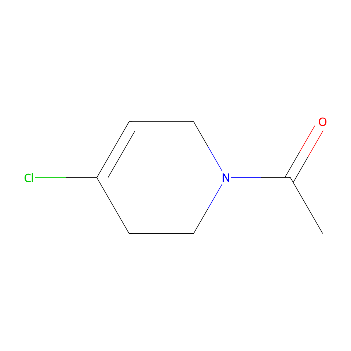1-(N-Acetyl)-3,6-Dihydro-2H-4-chloropyridine molecular structure, CAS 1622843-98-4