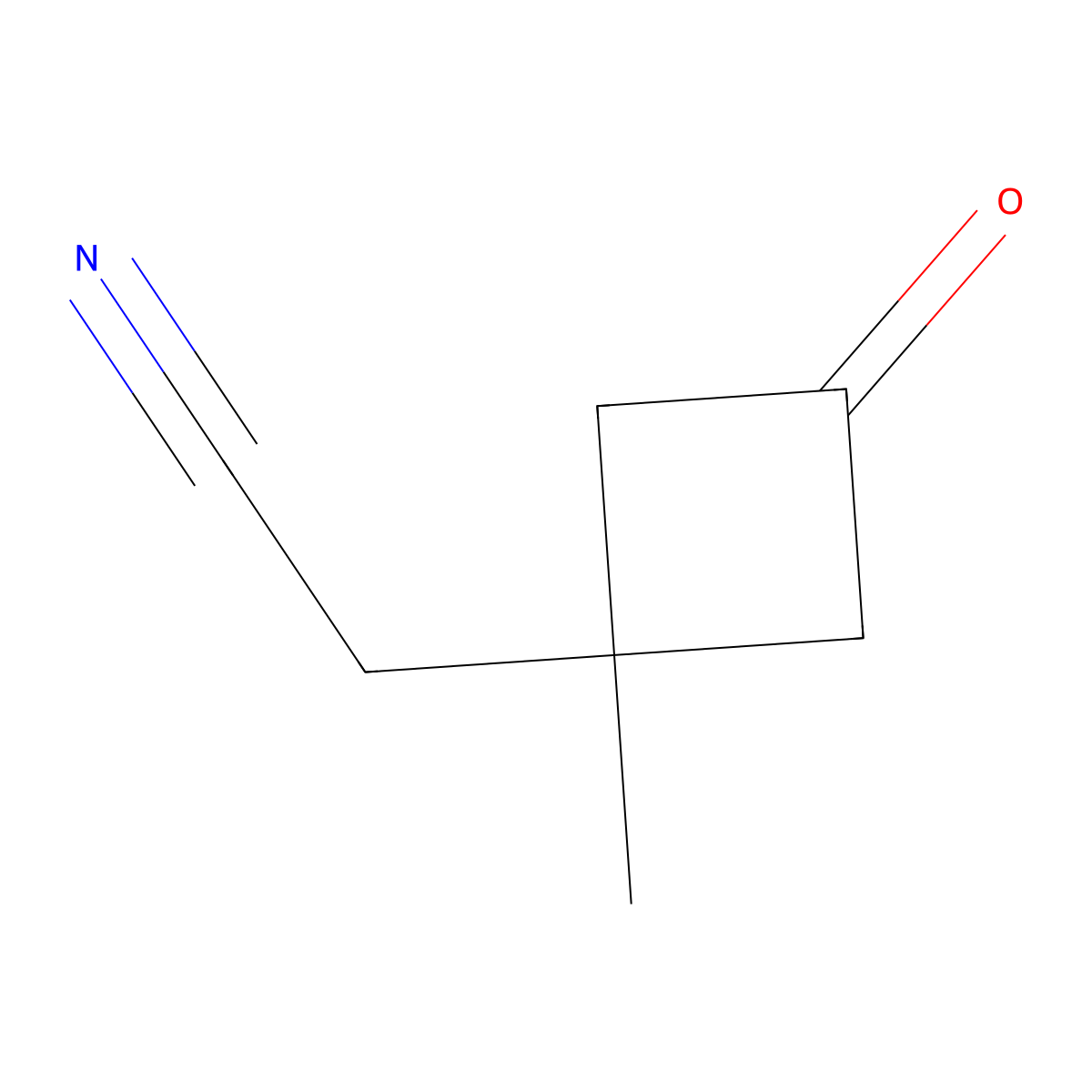 2-(1-Methyl-3-oxocyclobutyl)acetonitrile molecular structure, CAS 1622903-28-9