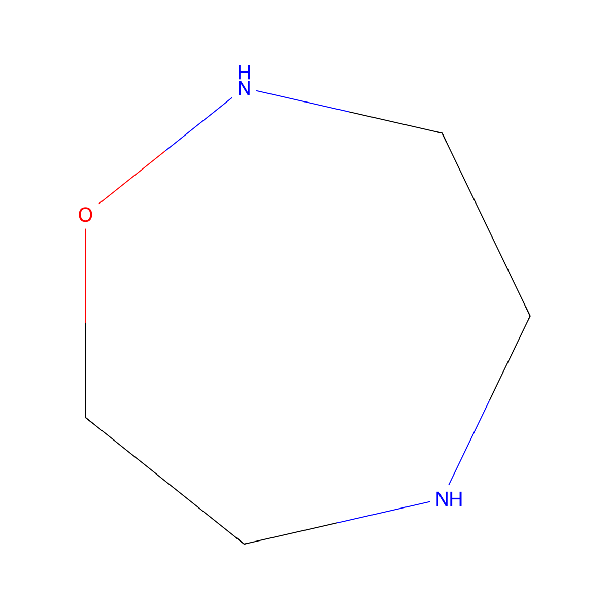 [1,2,5]Oxadiazepane molecular structure, CAS 1622999-51-2