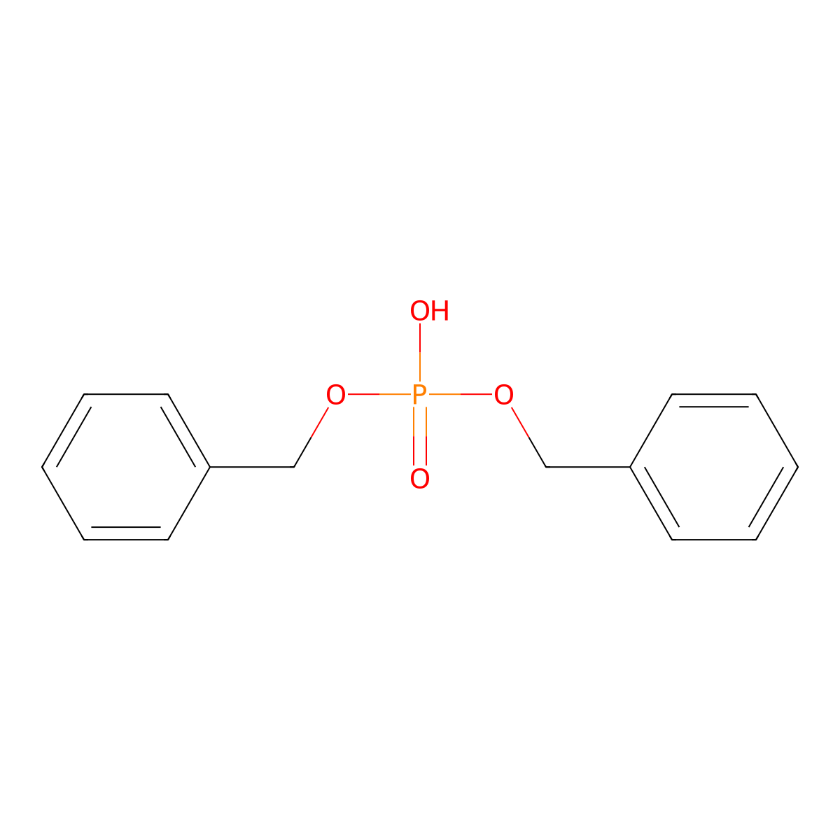 Dibenzyl phosphate molecular structure, CAS 1623-08-1