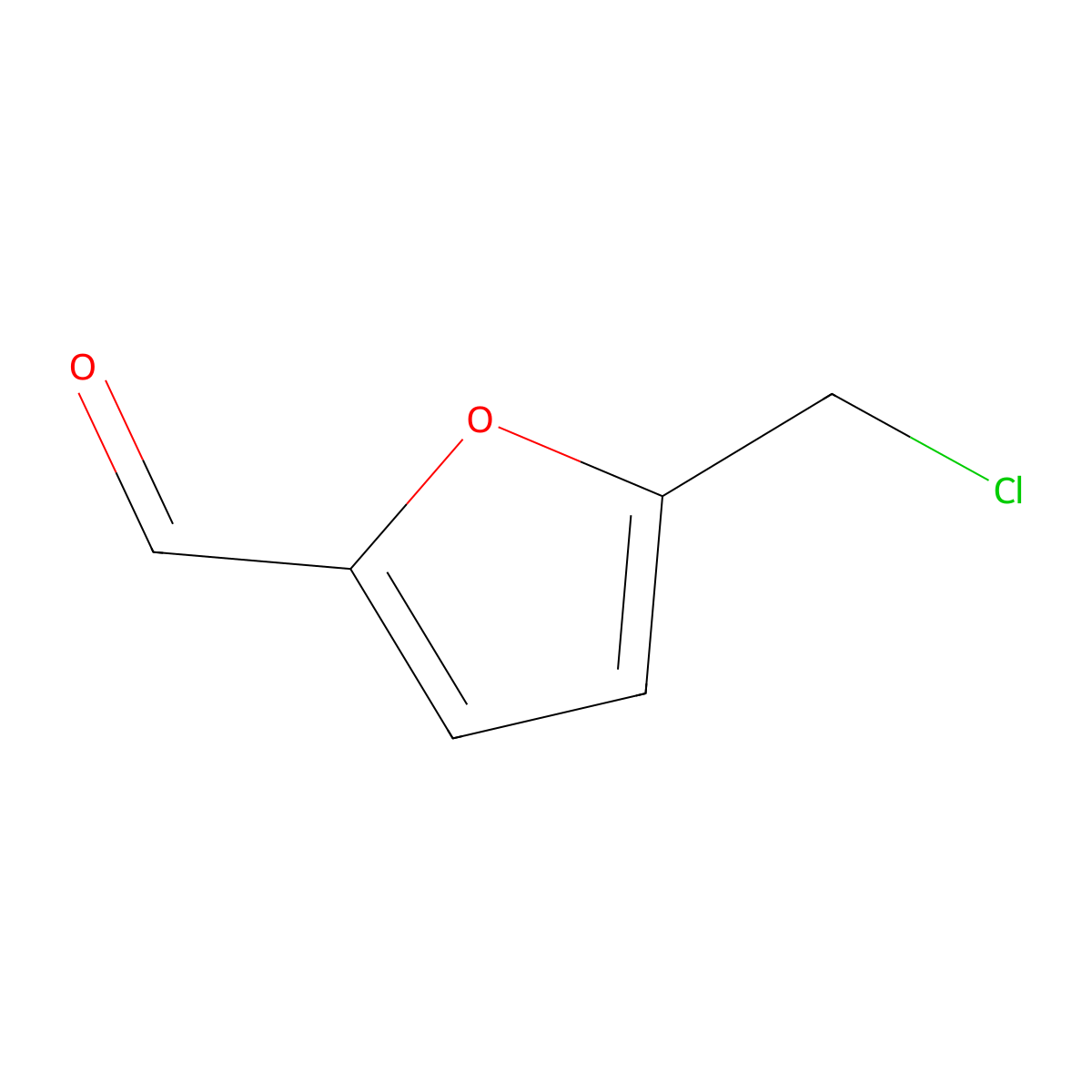5-Chloromethylfurfural molecular structure, CAS 1623-88-7