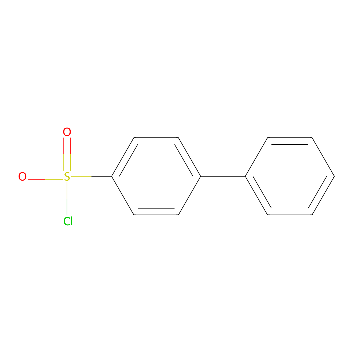 (1,1'-Biphenyl)-4-sulphonyl chloride molecular structure, CAS 1623-93-4
