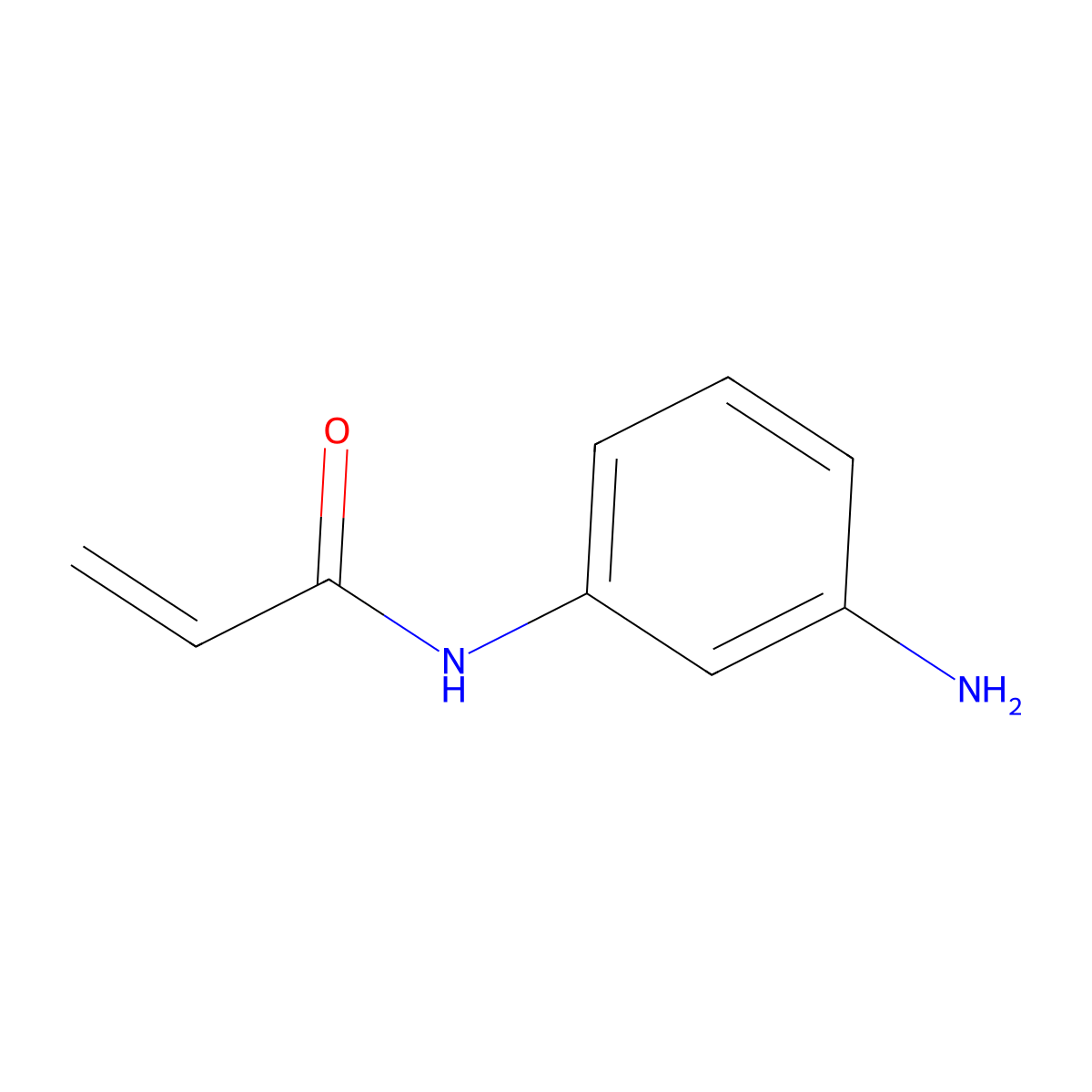 N-(3-Aminophenyl)acrylamide molecular structure, CAS 16230-24-3