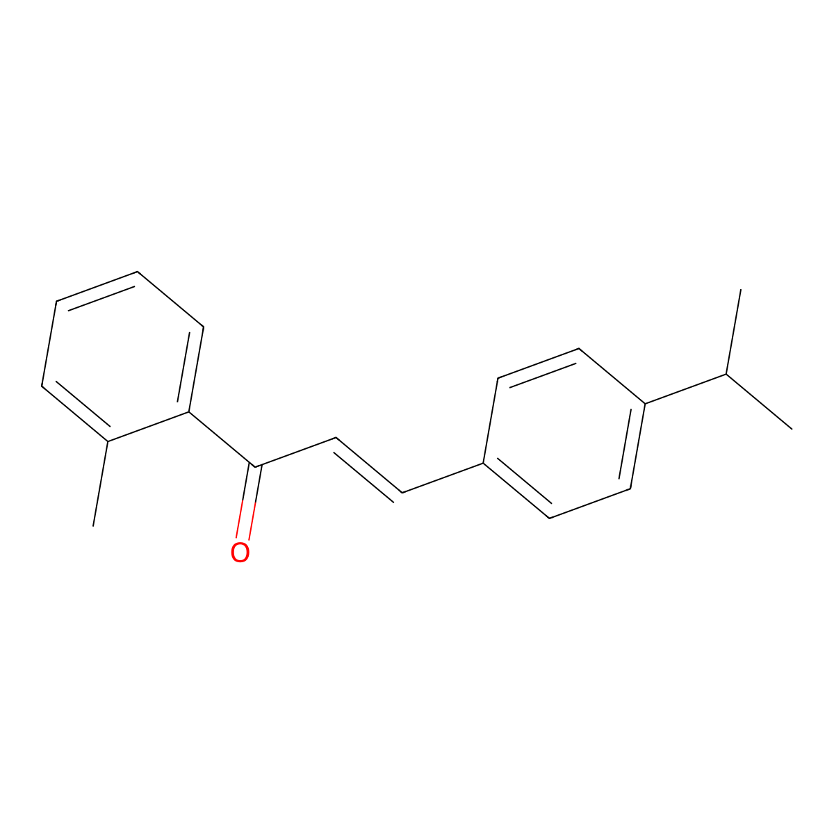 (2E)-1-(2-Methylphenyl)-3-[4-(propan-2-yl)phenyl]prop-2-en-1-one molecular structure, CAS 1623003-45-1