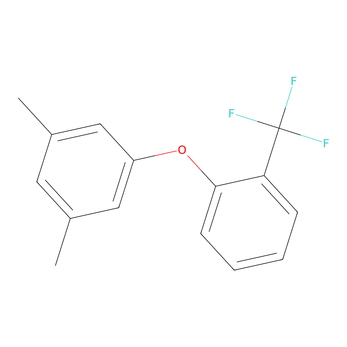 1,3-Dimethyl-5-[2-(trifluoromethyl)phenoxy]benzene molecular structure, CAS 1623004-68-1