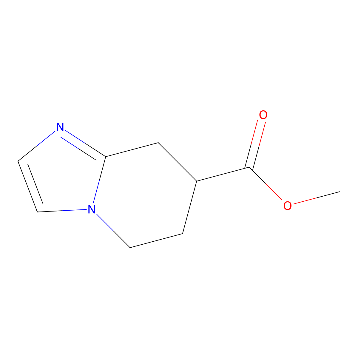 Methyl 5,6,7,8-tetrahydroimidazo[1,2-a]pyridine-7-carboxylate molecular structure, CAS 1623060-27-4