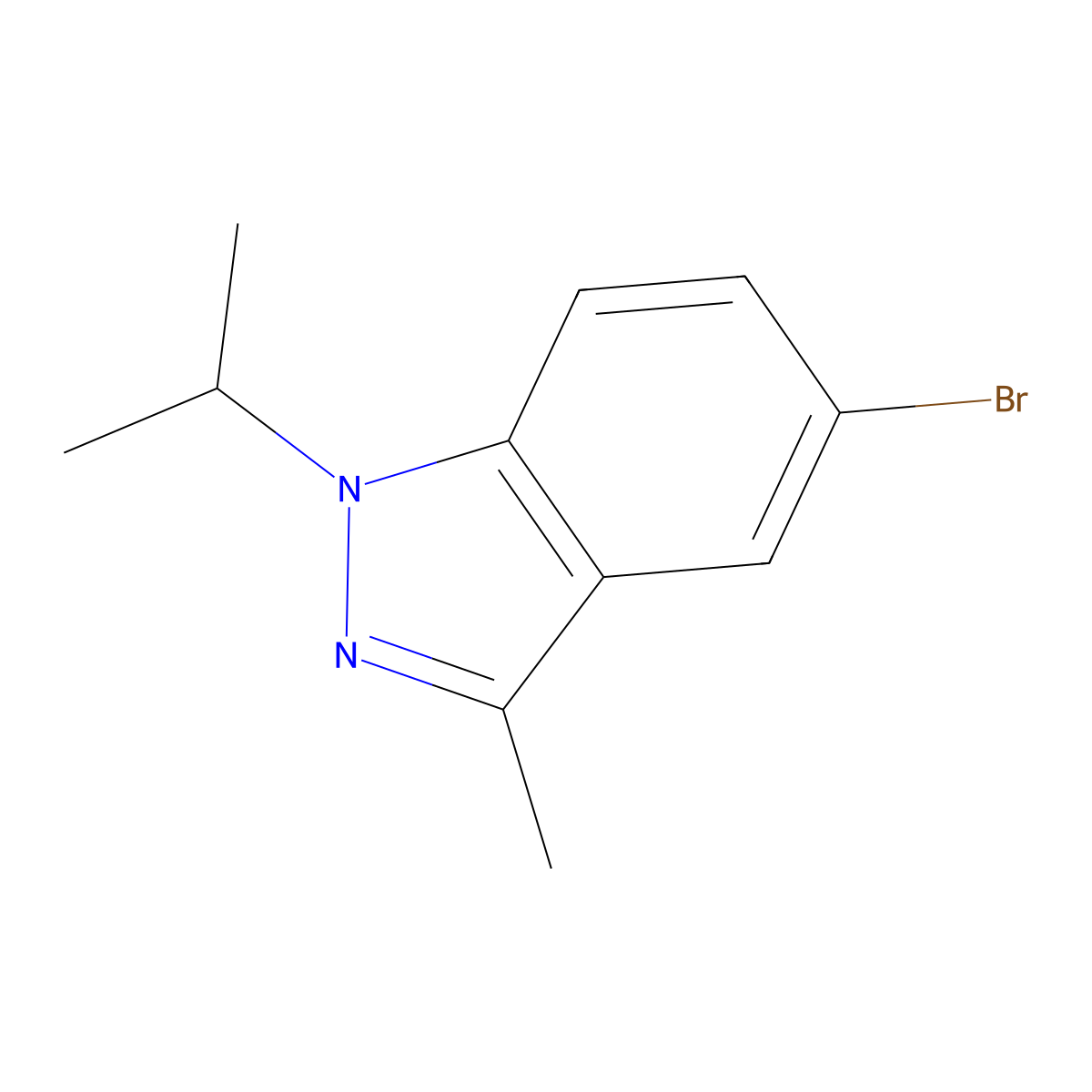 5-Bromo-3-methyl-1-(1-methylethyl)-1H-indazole molecular structure, CAS 1623068-39-2