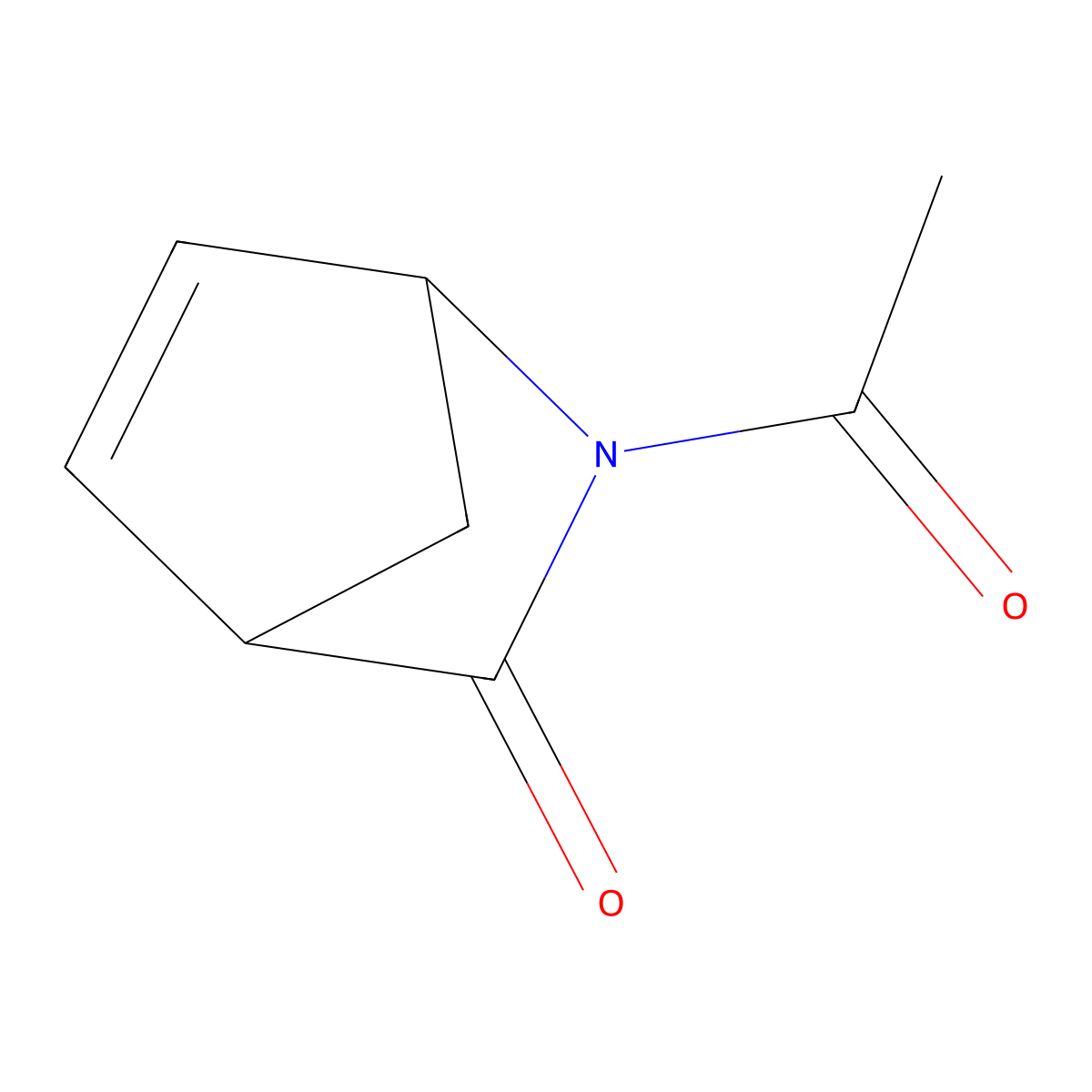 2-Acetyl-2-azabicyclo[2.2.1]hept-5-en-3-one molecular structure, CAS 162307-09-7