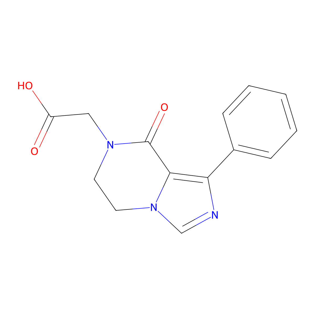 2-(8-oxo-1-phenyl-5,6-dihydroimidazo[1,5-a]pyrazin-7(8H)-yl)acetic acid molecular structure, CAS 1623079-16-2
