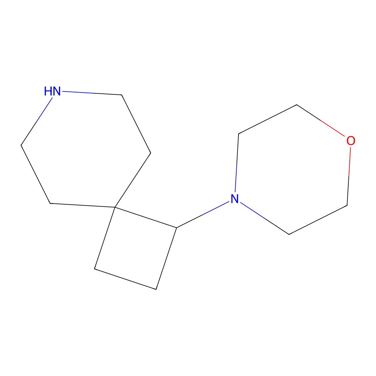 4-(7-Azaspiro[3.5]nonan-1-yl)morpholine molecular structure, CAS 1623083-82-8
