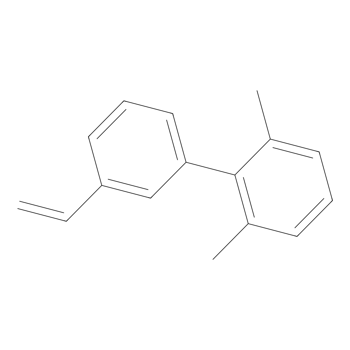 2,6-Dimethyl-3'-vinyl-1,1'-biphenyl molecular structure, CAS 1623144-27-3