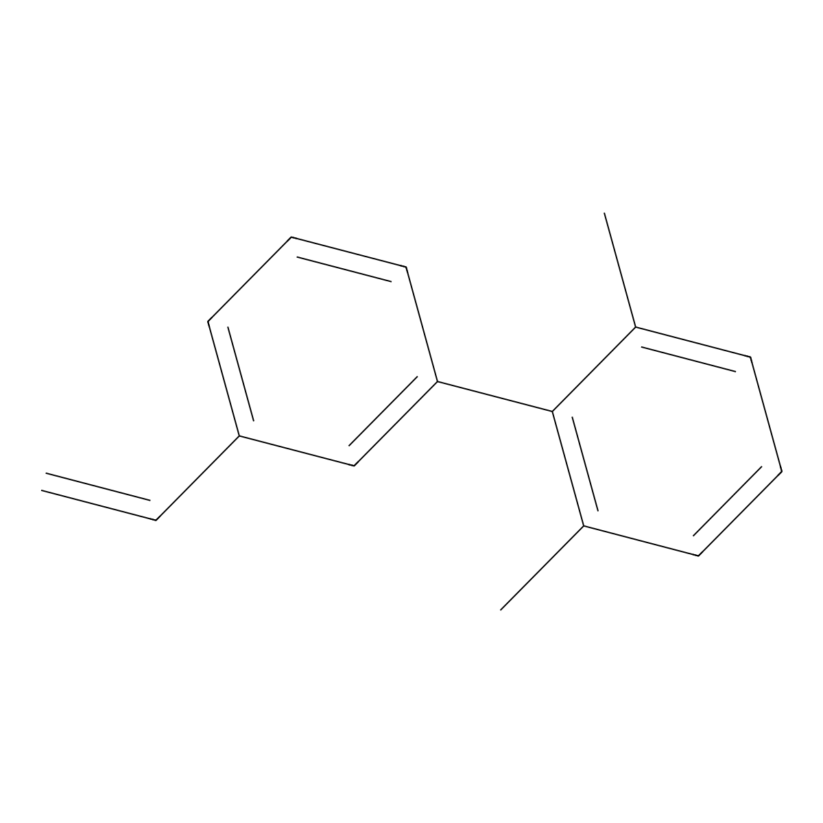 2,6-Dimethyl-3'-vinyl-1,1'-biphenyl molecular structure, CAS 1623144-27-3