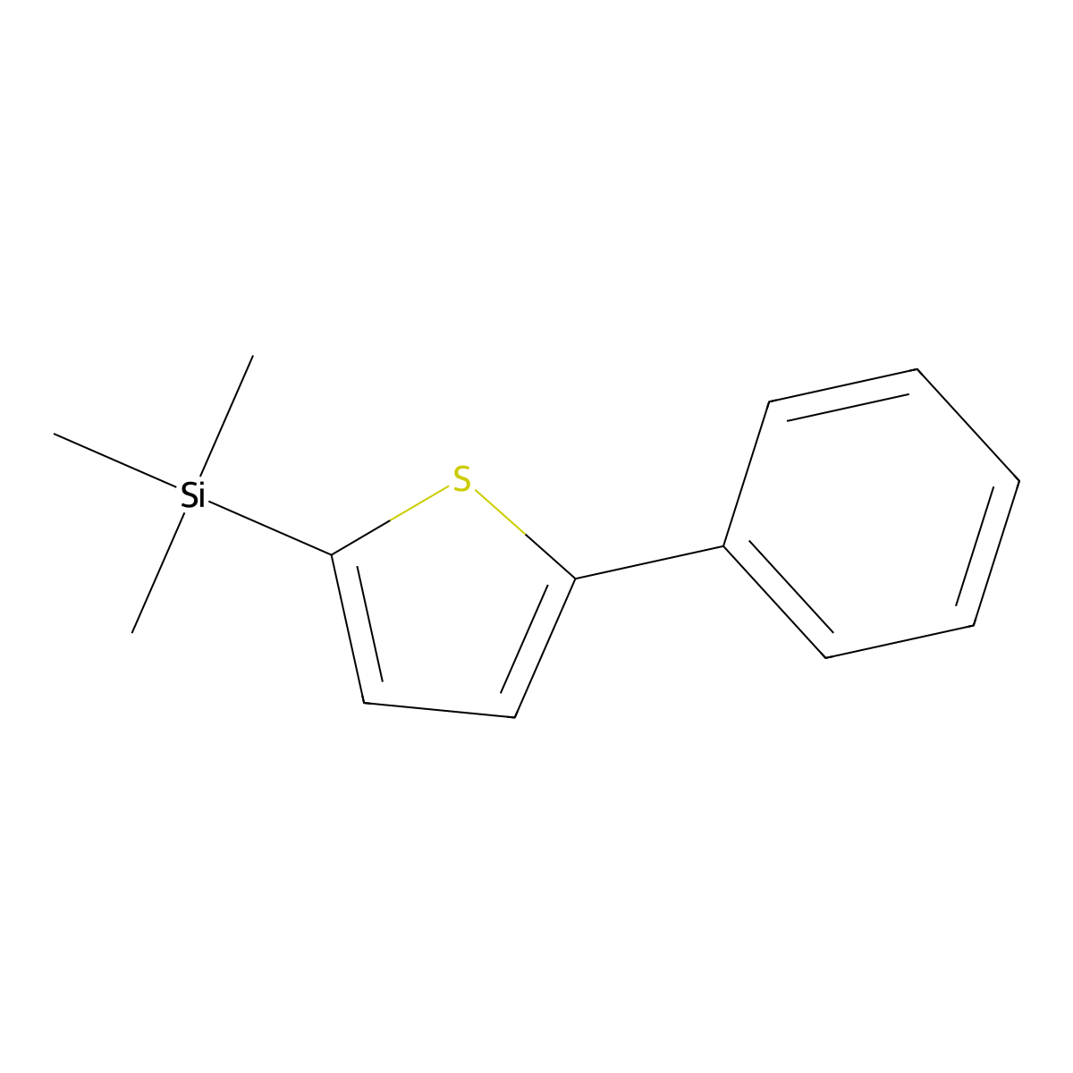 Trimethyl(5-phenylthiophen-2-yl)silane molecular structure, CAS 1623145-27-6