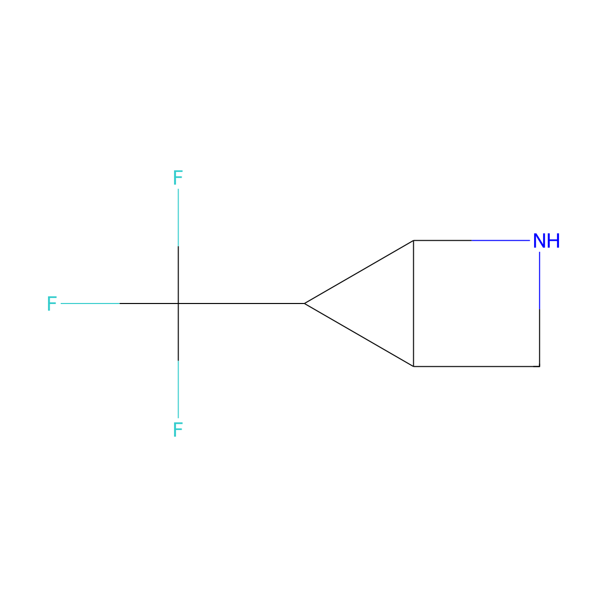 (1R,4S,5R)-5-(trifluoromethyl)-2-azabicyclo[2.1.0]pentane molecular structure, CAS 1623162-47-9