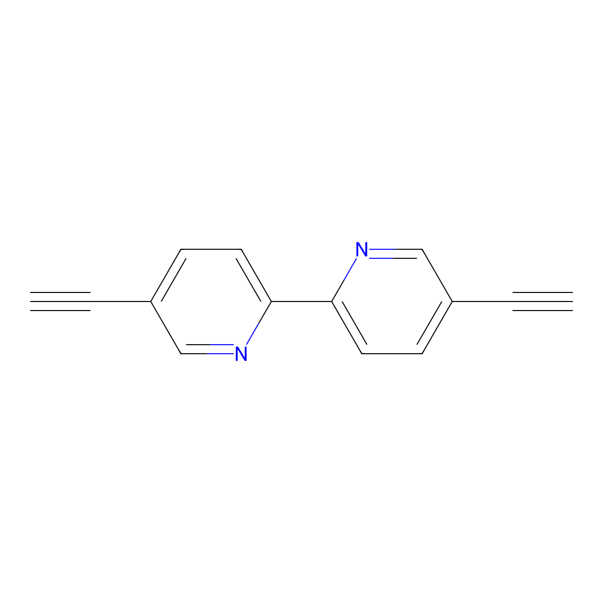 5,5'-Diethynyl-2,2'-bipyridine molecular structure, CAS 162318-26-5