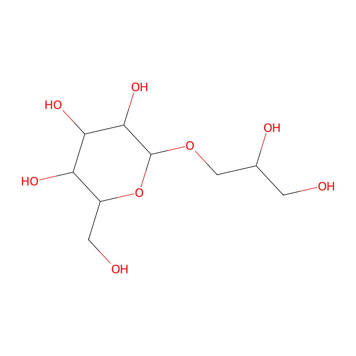 3-beta-D-galactosyl-sn-glycerol molecular structure, CAS 16232-91-0