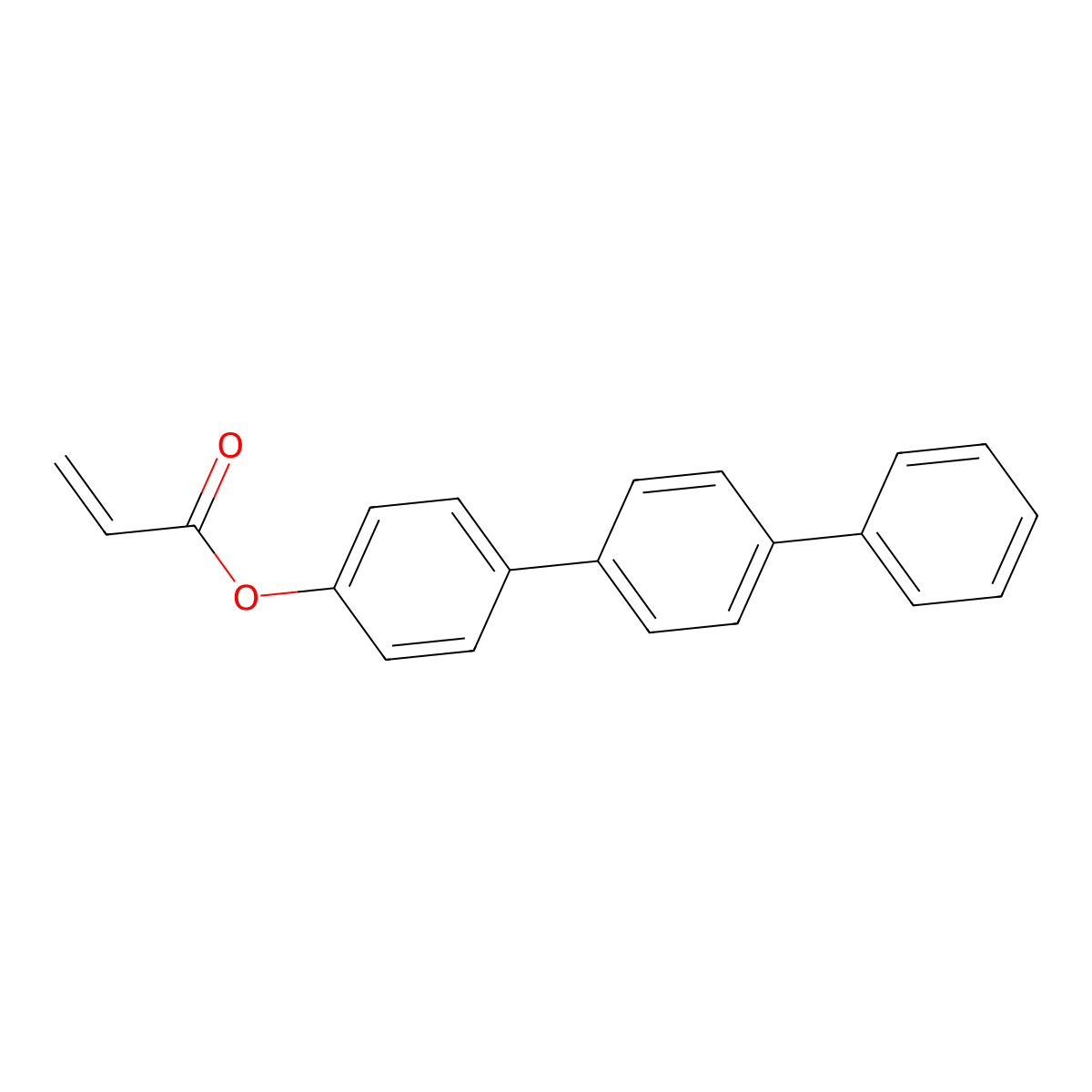 [1,1':4',1''-Terphenyl]-4-YL acrylate molecular structure, CAS 162320-01-6