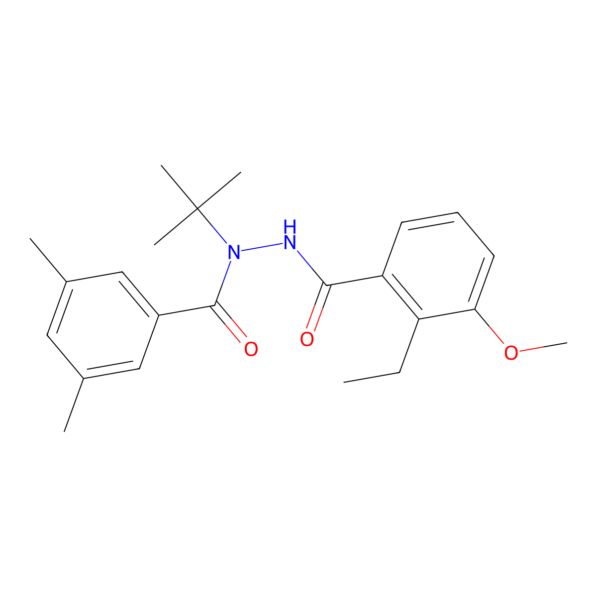 RheoSwitch ligand 1 molecular structure, CAS 162326-49-0