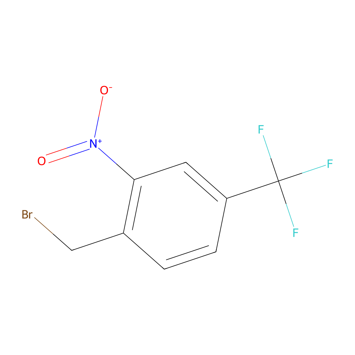 2-Nitro-4-(trifluoromethyl)benzyl bromide molecular structure, CAS 162333-02-0