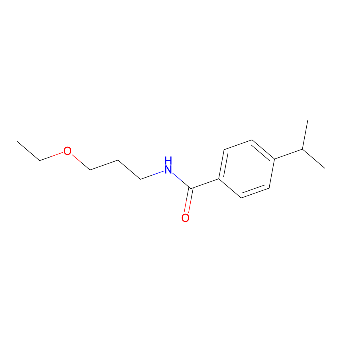 N-(3-Ethoxypropyl)-4-(1-methylethyl)benzamide molecular structure, CAS 1623386-21-9