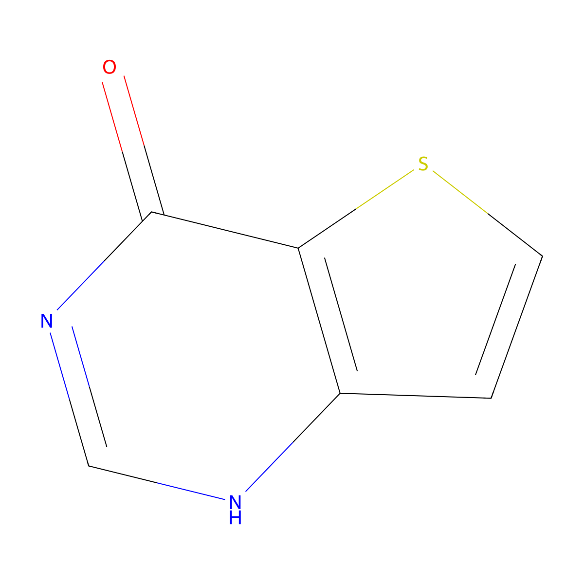 1H-thieno[3,2-d]pyrimidin-4-one molecular structure, CAS 16234-10-9