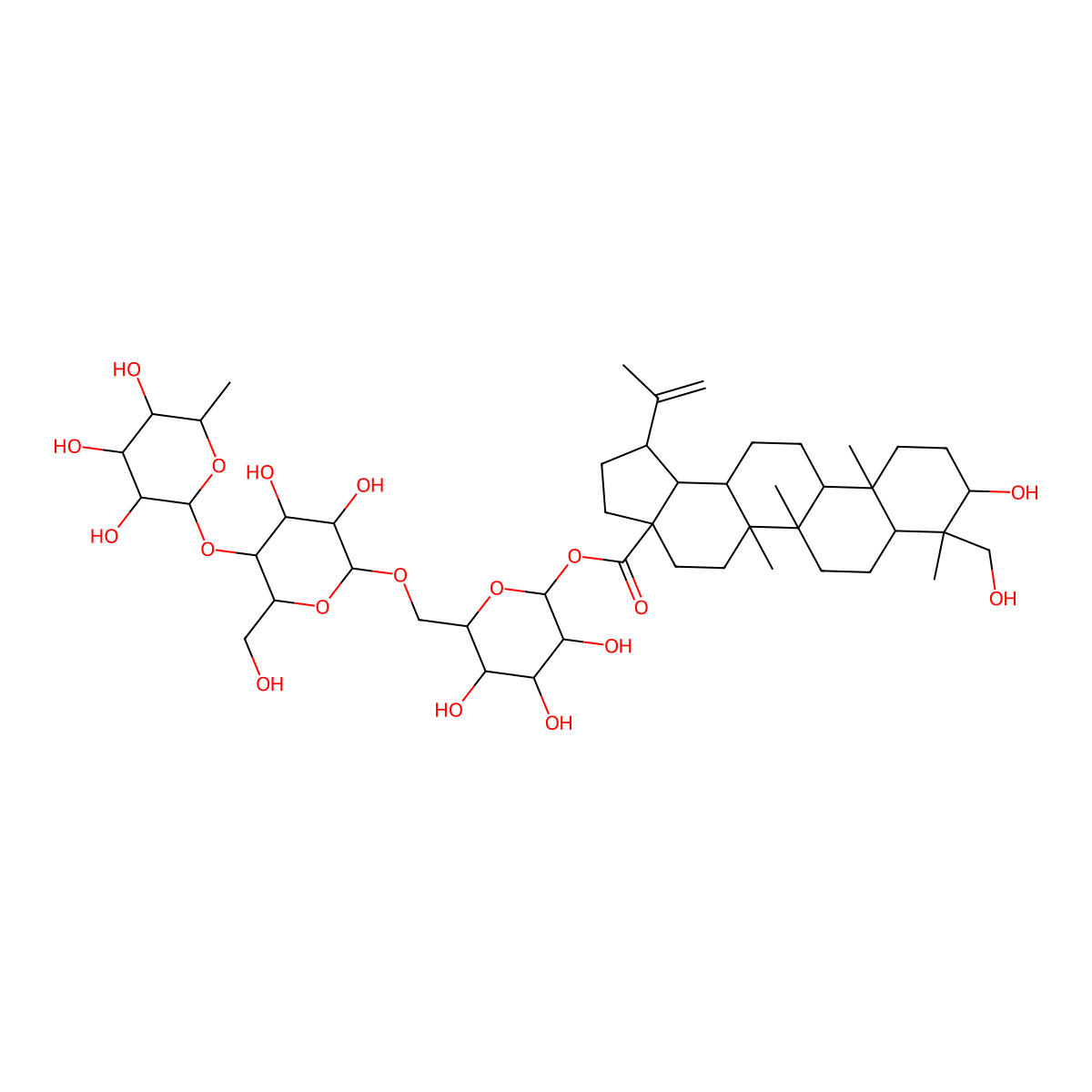 Pulsatilloside C molecular structure, CAS 162341-28-8
