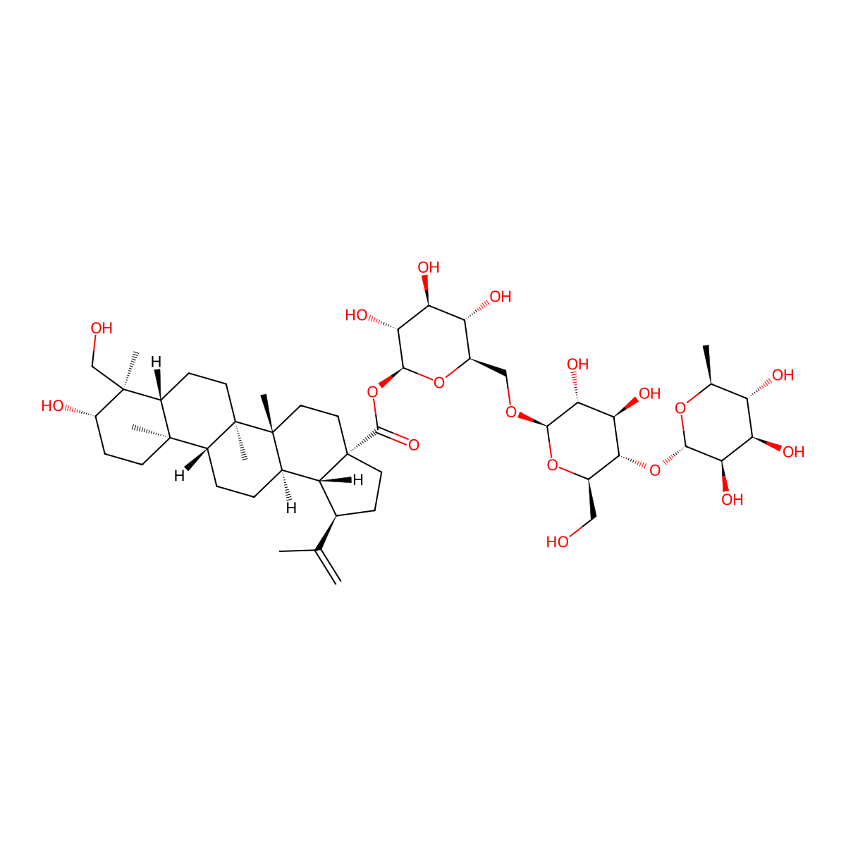 Pulsatilloside C molecular structure, CAS 162341-28-8